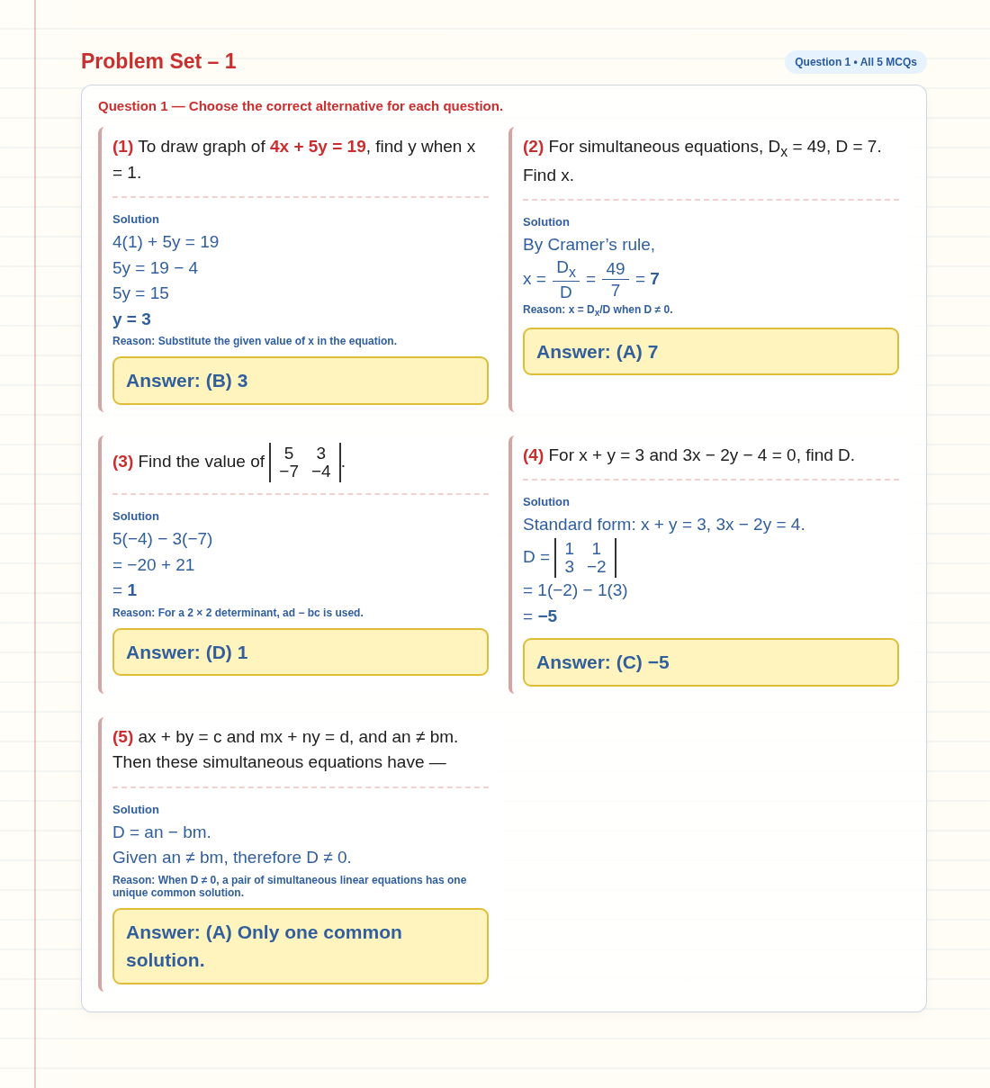 Problem Set 1 answer page 1